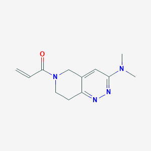 molecular formula C12H16N4O B2800653 1-[3-(dimethylamino)-5H,6H,7H,8H-pyrido[4,3-c]pyridazin-6-yl]prop-2-en-1-one CAS No. 2094286-96-9