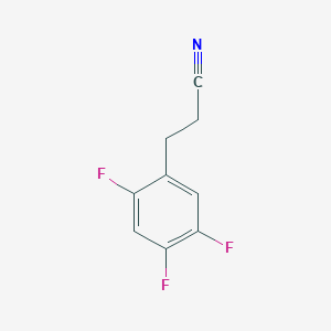 molecular formula C9H6F3N B2800655 3-(2,4,5-Trifluorophenyl)propanenitrile CAS No. 1057676-34-2