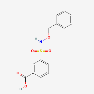 molecular formula C14H13NO5S B2800661 3-[(Benzyloxy)sulfamoyl]benzoic acid CAS No. 790725-76-7