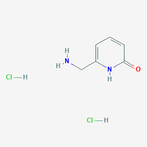 molecular formula C6H10Cl2N2O B2800671 6-(氨甲基)-1,2-二氢吡啶-2-酮二盐酸盐 CAS No. 1427379-72-3