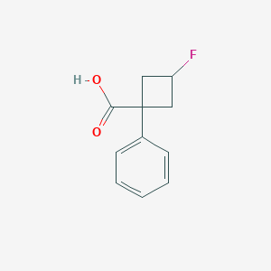 molecular formula C11H11FO2 B2800673 (1r,3r)-3-Fluoro-1-phenylcyclobutane-1-carboxylic acid CAS No. 1932284-81-5