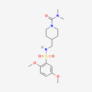 4-((2,5-dimethoxyphenylsulfonamido)methyl)-N,N-dimethylpiperidine-1-carboxamide