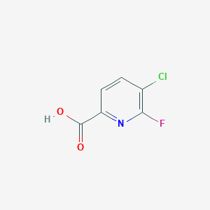 molecular formula C6H3ClFNO2 B2800698 5-氯-6-氟吡啶-2-羧酸 CAS No. 851386-30-6