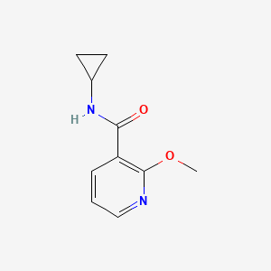 molecular formula C10H12N2O2 B2800727 N-环丙基-2-甲氧基烟酰胺 CAS No. 1090908-97-6