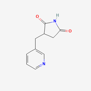 molecular formula C10H10N2O2 B2800734 3-(吡啶-3-基甲基)吡咯烷-2,5-二酮 CAS No. 1339361-33-9