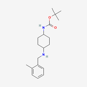 molecular formula C19H30N2O2 B2800748 tert-Butyl (1R*,4R*)-4-(2-methylbenzylamino)cyclohexylcarbamate CAS No. 1286264-22-9