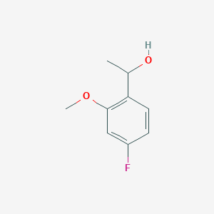 molecular formula C9H11FO2 B2800753 1-(4-Fluoro-2-methoxyphenyl)ethanol CAS No. 1339915-95-5
