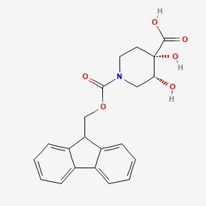 (3R,4S)-1-(9H-Fluoren-9-ylmethoxycarbonyl)-3,4-dihydroxypiperidine-4-carboxylic acid