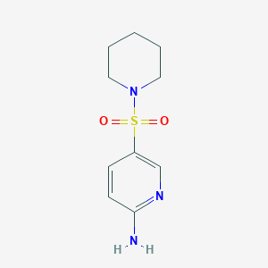 molecular formula C10H15N3O2S B2800773 5-(Piperidine-1-sulfonyl)pyridin-2-amine CAS No. 627839-20-7
