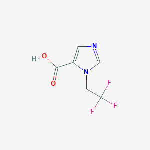 molecular formula C6H5F3N2O2 B2800810 1-(2,2,2-trifluoroethyl)-1H-Imidazole-5-carboxylic acid CAS No. 328569-22-8