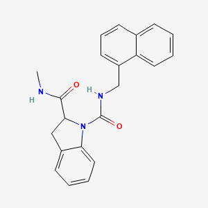 N2-methyl-N1-(naphthalen-1-ylmethyl)indoline-1,2-dicarboxamide