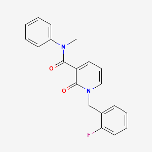 1-(2-fluorobenzyl)-N-methyl-2-oxo-N-phenyl-1,2-dihydropyridine-3-carboxamide