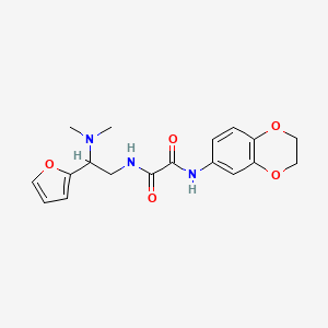 N1-(2,3-dihydrobenzo[b][1,4]dioxin-6-yl)-N2-(2-(dimethylamino)-2-(furan-2-yl)ethyl)oxalamide