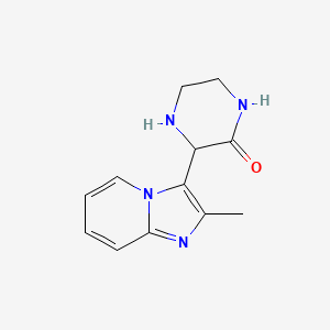 3-{2-Methylimidazo[1,2-a]pyridin-3-yl}piperazin-2-one