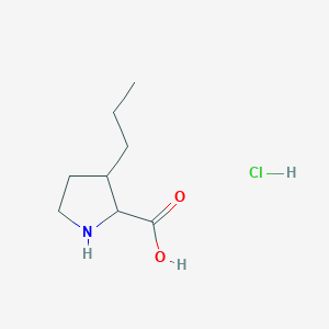 3-Propylpyrrolidine-2-carboxylic acid hydrochloride