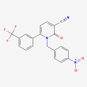 1-(4-Nitrobenzyl)-2-oxo-6-[3-(trifluoromethyl)phenyl]-1,2-dihydro-3-pyridinecarbonitrile