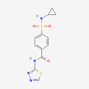 4-(cyclopropylsulfamoyl)-N-(1,3,4-thiadiazol-2-yl)benzamide
