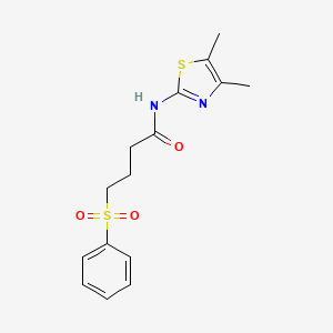 N-(4,5-dimethylthiazol-2-yl)-4-(phenylsulfonyl)butanamide