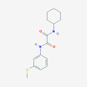 molecular formula C15H20N2O2S B2800935 N1-环己基-N2-(3-(甲硫基)苯基)草酰胺 CAS No. 941980-43-4