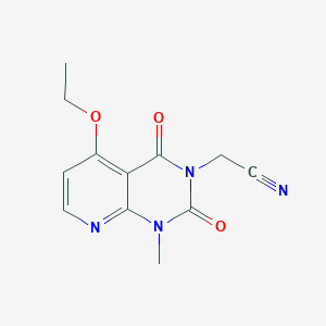 2-(5-ethoxy-1-methyl-2,4-dioxo-1,2-dihydropyrido[2,3-d]pyrimidin-3(4H)-yl)acetonitrile