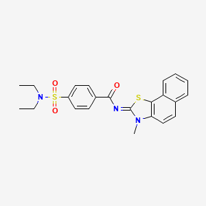 molecular formula C23H23N3O3S2 B2800956 (E)-4-(N,N-diethylsulfamoyl)-N-(3-methylnaphtho[2,1-d]thiazol-2(3H)-ylidene)benzamide CAS No. 441290-77-3