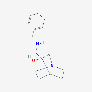 molecular formula C15H22N2O B2800959 3-(苄基氨甲基)-1-氮杂-双环[2.2.2]辛-3-醇 CAS No. 2167852-47-1