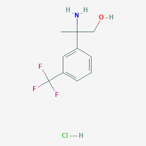 2-Amino-2-[3-(trifluoromethyl)phenyl]propan-1-ol hydrochloride