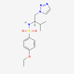 4-ethoxy-N-(3-methyl-1-(1H-1,2,3-triazol-1-yl)butan-2-yl)benzenesulfonamide