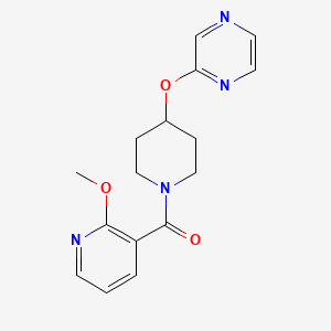 (2-Methoxypyridin-3-yl)(4-(pyrazin-2-yloxy)piperidin-1-yl)methanone