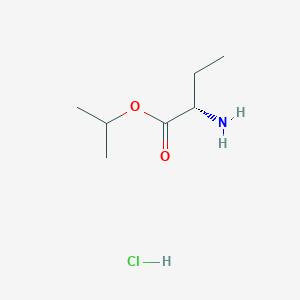molecular formula C7H16ClNO2 B2800979 propan-2-yl (2S)-2-aminobutanoate hydrochloride CAS No. 67999-24-0