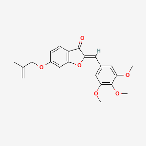 (Z)-6-((2-methylallyl)oxy)-2-(3,4,5-trimethoxybenzylidene)benzofuran-3(2H)-one