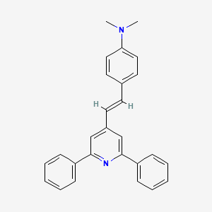 molecular formula C27H24N2 B2801009 4-[(E)-2-(2,6-diphenylpyridin-4-yl)ethenyl]-N,N-dimethylaniline CAS No. 269405-02-9