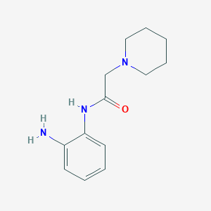 molecular formula C13H19N3O B2801010 N-(2-Aminophenyl)-2-piperidin-1-ylacetamide CAS No. 35204-16-1