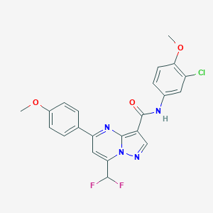 N-(3-chloro-4-methoxyphenyl)-7-(difluoromethyl)-5-(4-methoxyphenyl)pyrazolo[1,5-a]pyrimidine-3-carboxamide