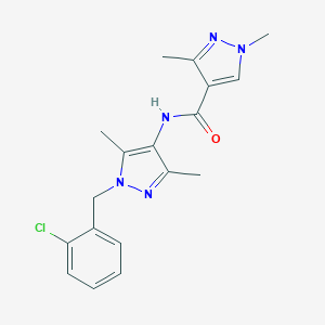 N-[1-(2-chlorobenzyl)-3,5-dimethyl-1H-pyrazol-4-yl]-1,3-dimethyl-1H-pyrazole-4-carboxamide