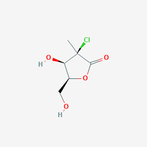 (3R,4r,5s)-3-chloro-4-hydroxy-5-(hydroxymethyl)-3-methyldihydrofuran-2(3h)-one