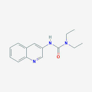 molecular formula C14H17N3O B2801062 1,1-Diethyl-3-quinolin-3-ylurea CAS No. 510734-36-8