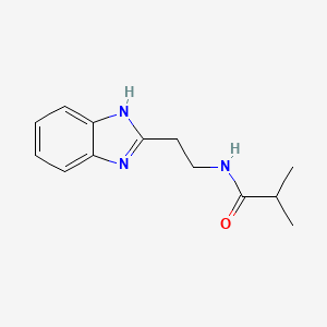 molecular formula C13H17N3O B2801071 N-[2-(1H-1,3-benzodiazol-2-yl)ethyl]-2-methylpropanamide CAS No. 448223-76-5
