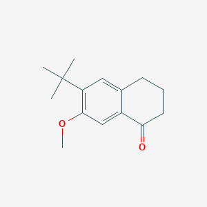 molecular formula C15H20O2 B2801076 6-Tert-butyl-7-methoxy-1,2,3,4-tetrahydronaphthalen-1-one CAS No. 1797966-37-0