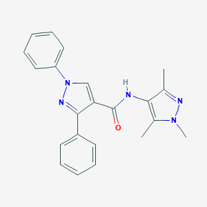 1,3-diphenyl-N-(1,3,5-trimethyl-1H-pyrazol-4-yl)-1H-pyrazole-4-carboxamide