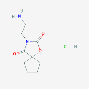 3-(2-Aminoethyl)-1-oxa-3-azaspiro[4.4]nonane-2,4-dione hydrochloride