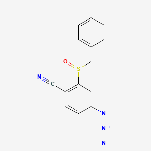 4-Azido-2-phenylmethanesulfinyl-benzonitrile