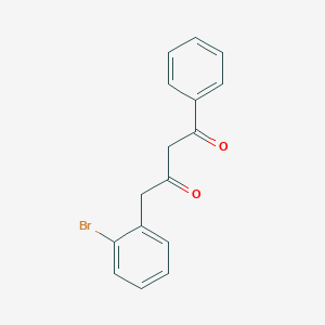 molecular formula C16H13BrO2 B2801120 4-(2-Bromophenyl)-1-phenylbutane-1,3-dione CAS No. 1358579-56-2