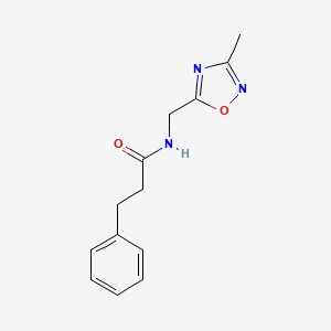 N-((3-methyl-1,2,4-oxadiazol-5-yl)methyl)-3-phenylpropanamide