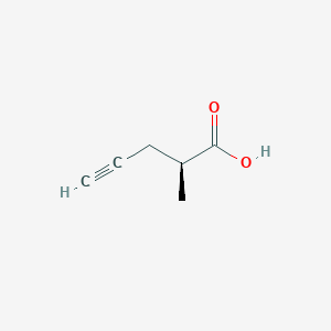 molecular formula C6H8O2 B2801124 (S)-2-Methyl-4-pentyneoic acid CAS No. 850222-62-7
