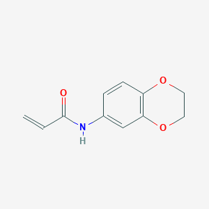 molecular formula C11H11NO3 B2801135 N-(2,3-Dihydro-1,4-benzodioxin-6-yl)acrylamide CAS No. 303129-60-4