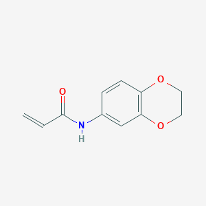 molecular formula C11H11NO3 B2801135 N-(2,3-dihydro-1,4-benzodioxin-6-yl)prop-2-enamide CAS No. 303129-60-4