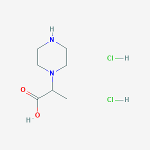 B2801153 2-(Piperazin-1-yl)propanoic acid dihydrochloride CAS No. 1417347-15-9; 824414-03-1