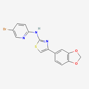 B2801179 2-[8-(2-chlorophenoxy)-3-oxo[1,2,4]triazolo[4,3-a]pyrazin-2(3H)-yl]-N-(4-isopropylphenyl)acetamide CAS No. 1030101-00-8