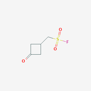 molecular formula C5H7FO3S B2801182 (3-Oxocyclobutyl)methanesulfonyl fluoride CAS No. 2377035-96-4
